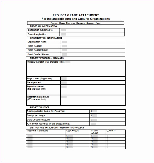 grant proposal bud template excel 486