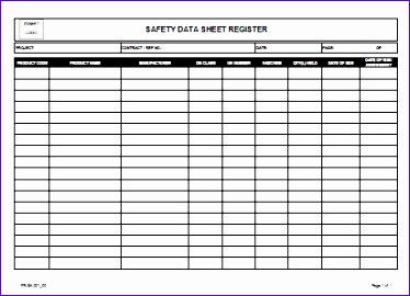 register safety data sheet
