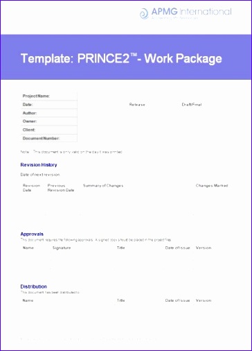 prince2® work package template 364506