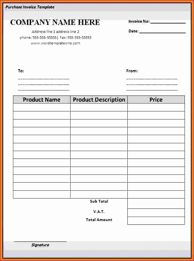 Project Manager Template Excel Whaha Luxury 4 Invoice formats In Word 702935