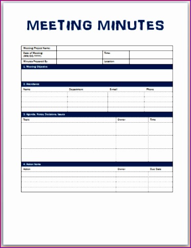 6 meeting minutes template 373483