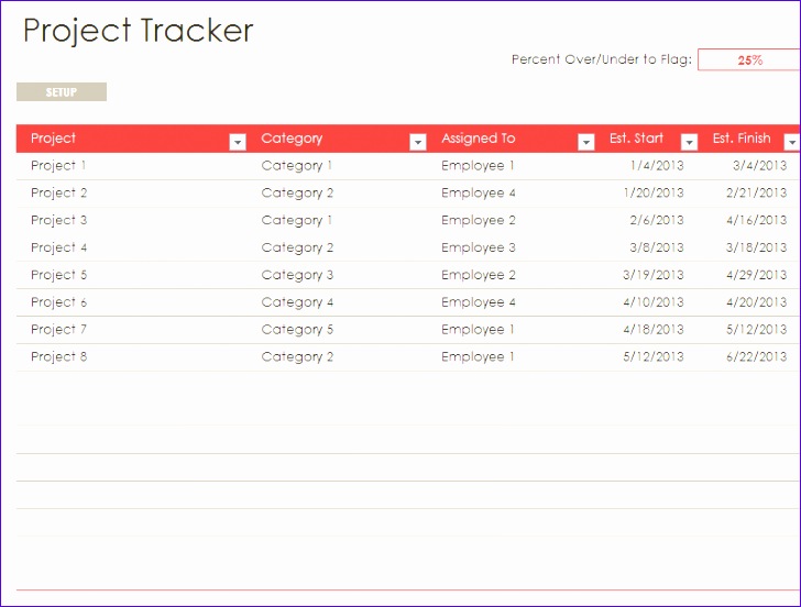 multiple project management tracking templates 728552