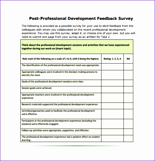 feedback survey template 532552