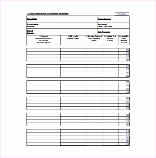 staffing template 532538