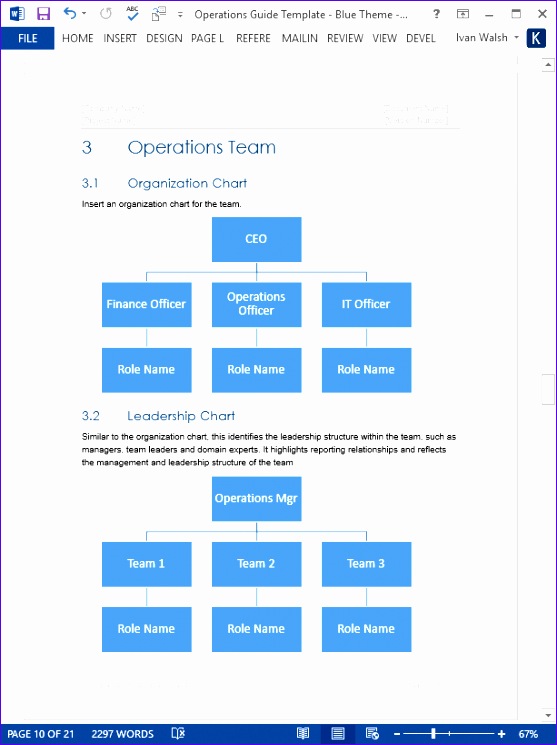 operations plan template
