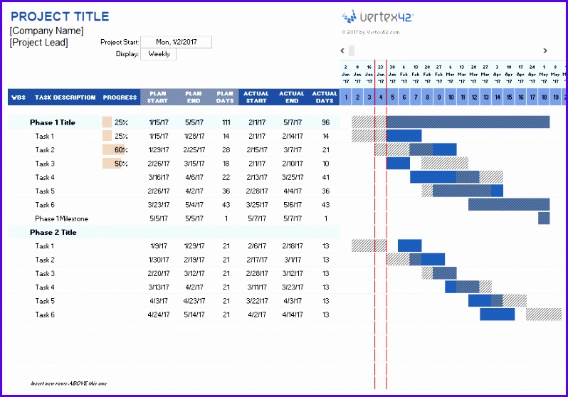 Project Planner Template for Excel 798558