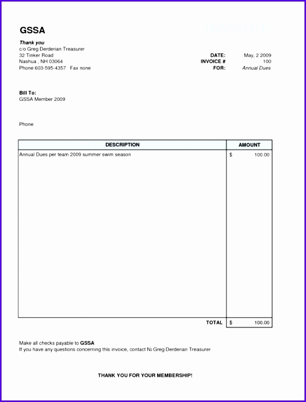 Basic Invoice Template In Excel 596782
