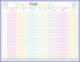 6  Excel Template Schedule Planner