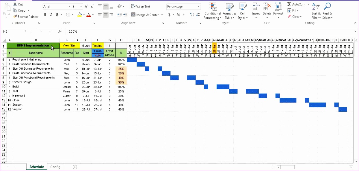 gantt chart excel template free 1243592