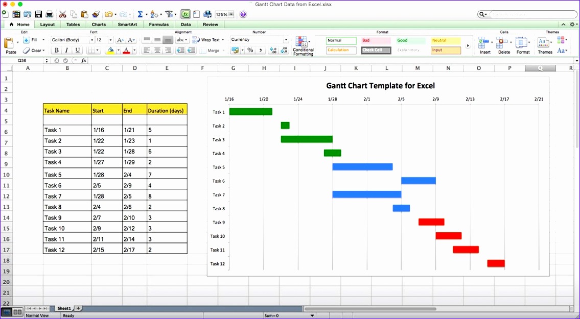 gantt chart excel template 1135625