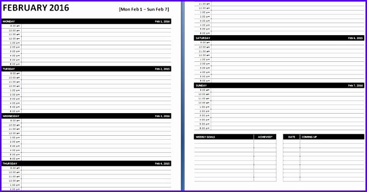 printable weekly planner ms word template 728382