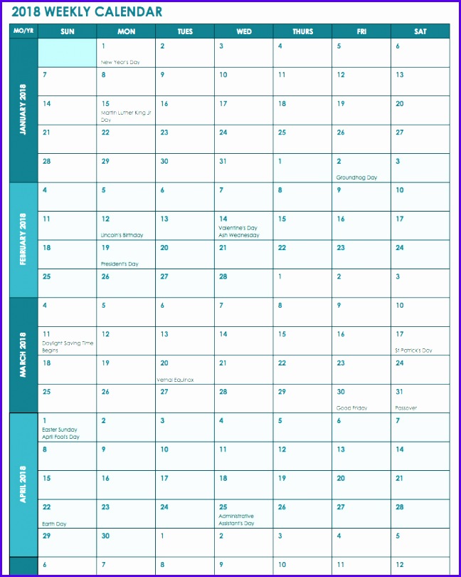 2018 monthly calendar excel Exolabogados 172t3 2018 monthly calendar excel 648810