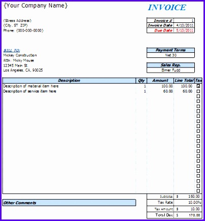 invoice template excel 2010 Exolabogados 5m878 invoice template excel 2010