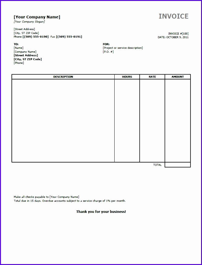 Preview invoice template as picture 668874