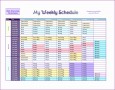 6 Weekly Excel Template