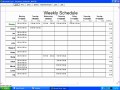 8 Scheduling Template Excel