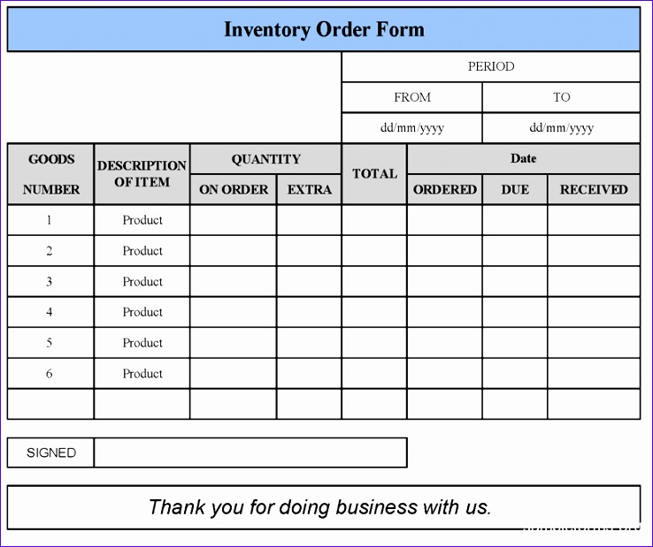 inventory order form 738619