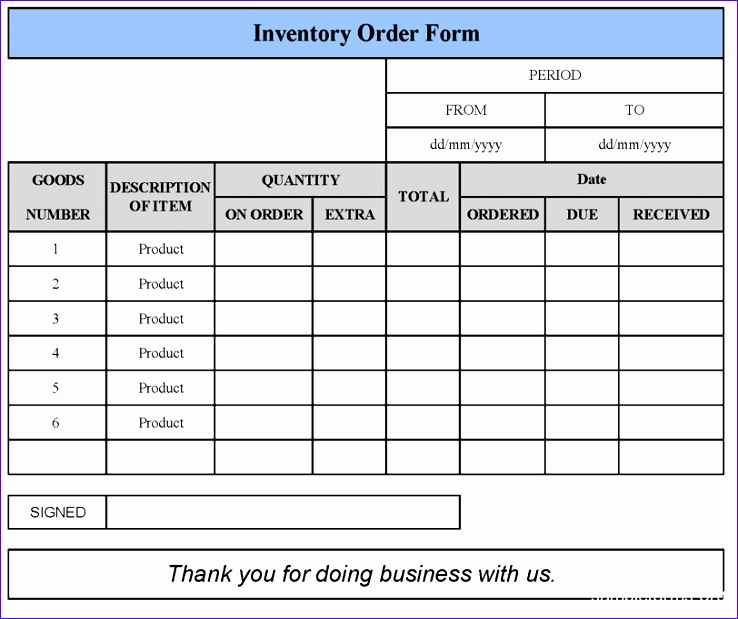 inventory order form 738619