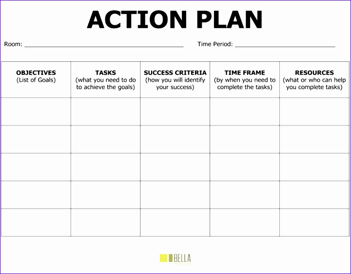stunning general action plan template word examples