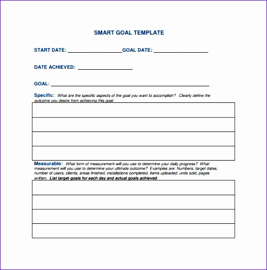smart goals template 532538