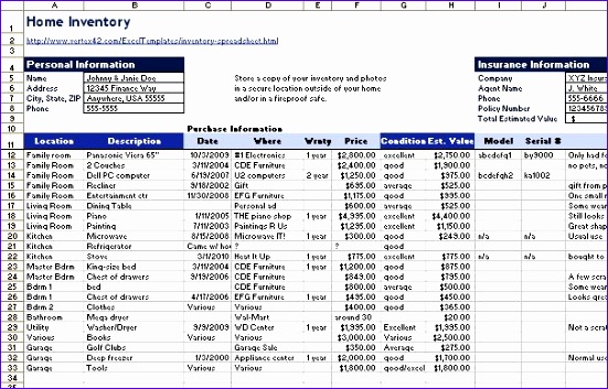 Physical Stock Excel Sheet Sample - 5+ sample excel inventory