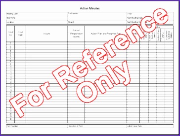 Action Minutes Template