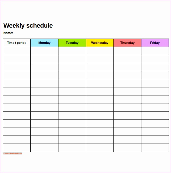 schedule template in excel 546552