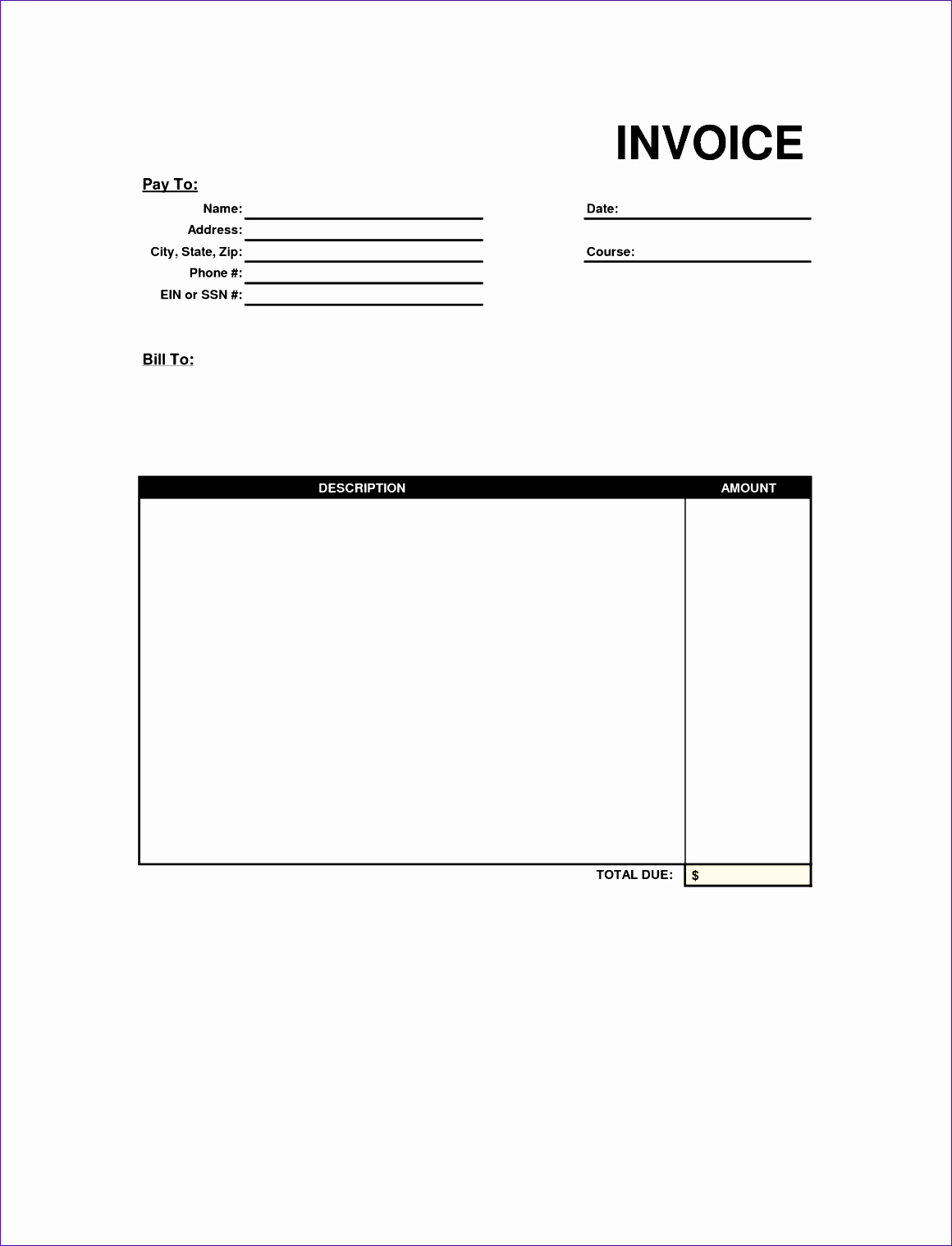 free invoice format excel word pdf templates 11601518