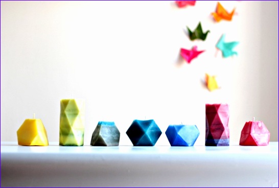 how to make faceted candles craft