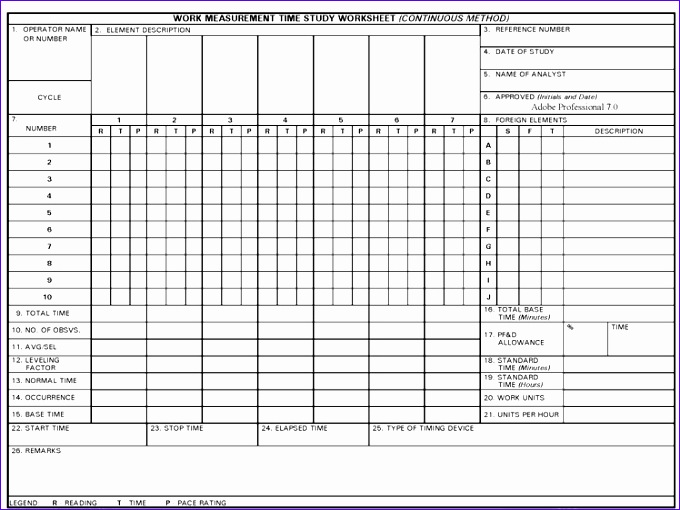 time study templates excel 680510