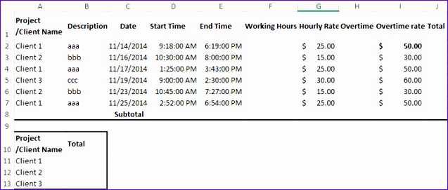 2407 excel template billable hours 637271
