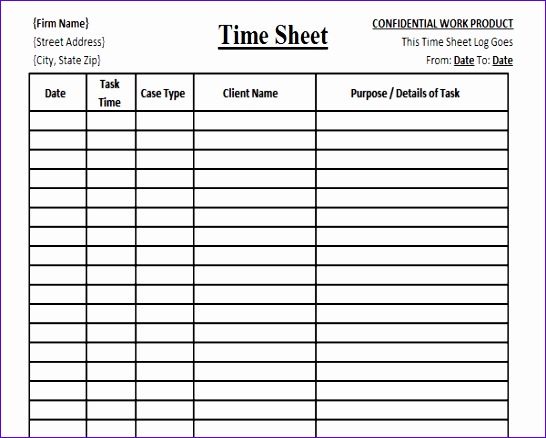 excel time tracking sheet template
