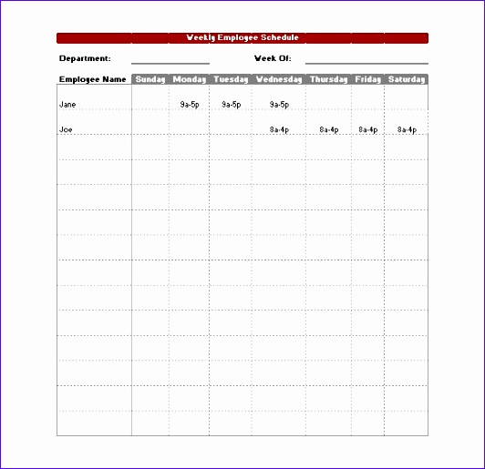 blank work schedule template 12 free word excel documents in employee work schedule template 532515