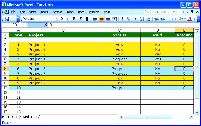 excel sheet automatic formatting