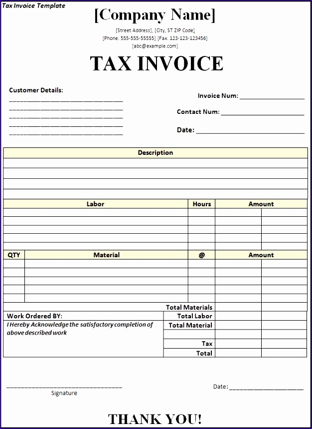 taxi invoice or receipt excel templates 626859