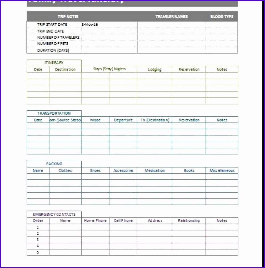 Itinerary Planner Template Excel Choice Image Templates Example Trip Itinerary Templates For Family Business Word Excel 931942