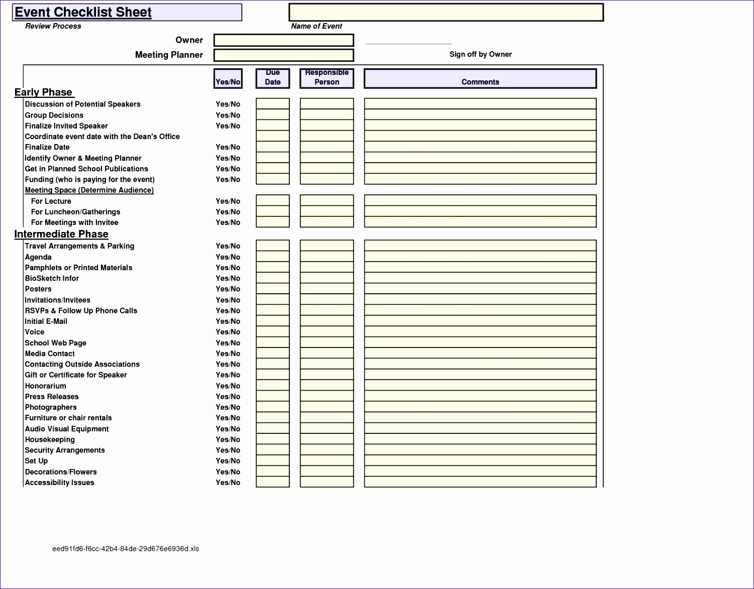 post event checklist spreadsheet 15011173