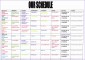 12 Weekly Schedule Excel Template