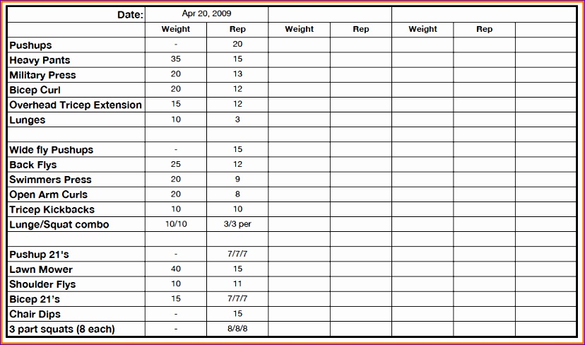 7 workout spreadsheet 828488