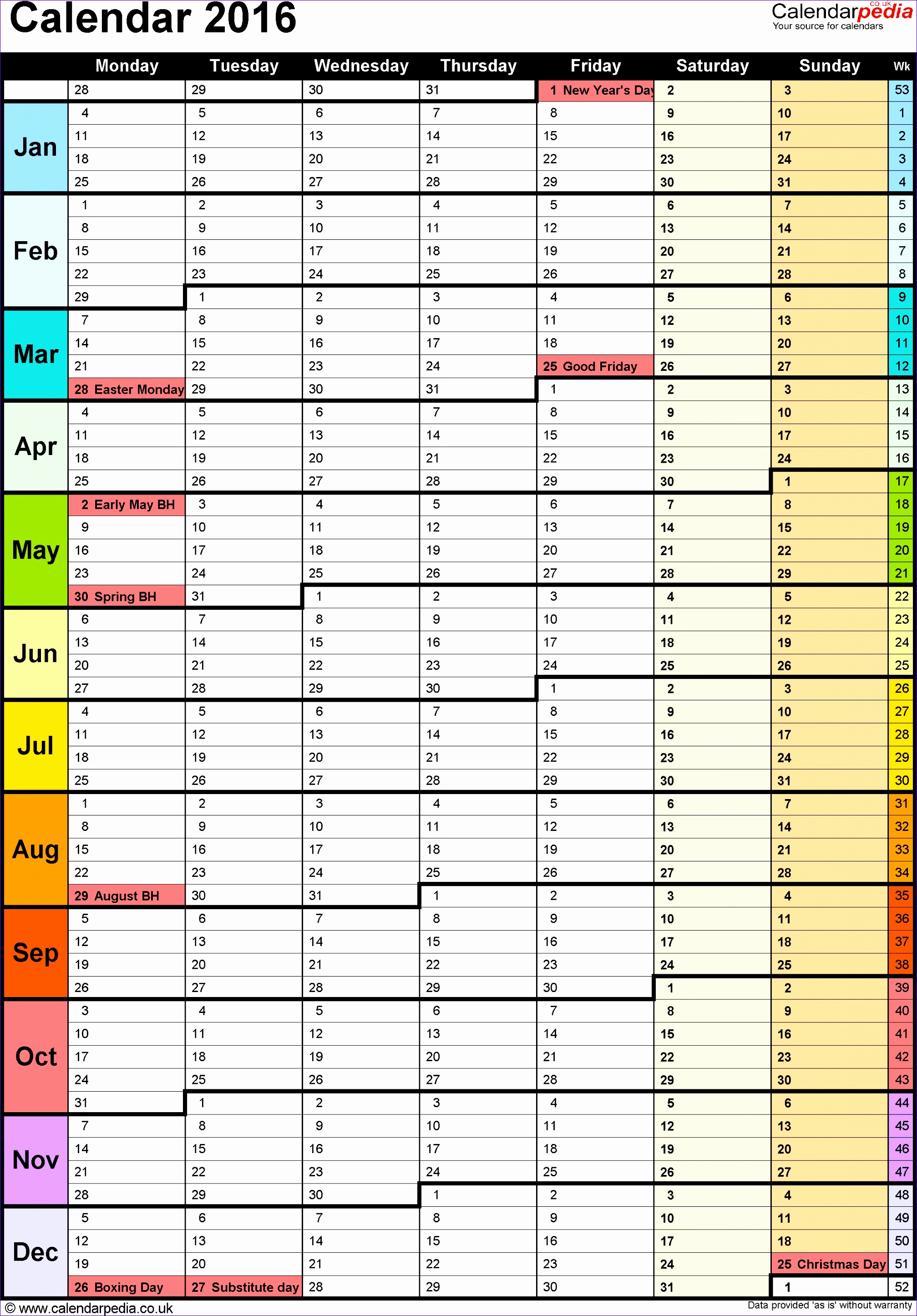 excel calendar 2016 uk 16 printable templates xlsxlsx free 2