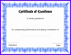 Free Certificate of Excellence 1 232182