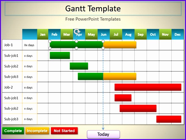 gantt chart templates excel powerpoint 609459