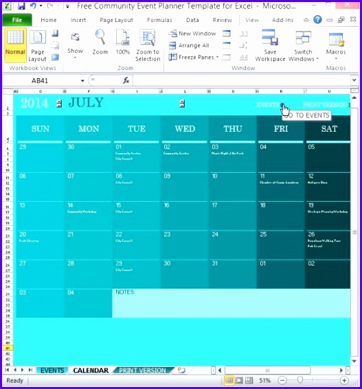 free munity event planner template for excel 2 527567