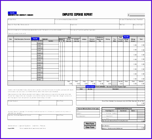 Employee Expense Report PDF File 532487