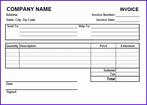 Excel Invoice Template For Free How To Create it