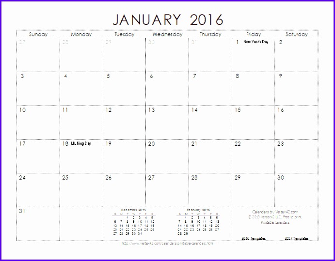 2016 Calendar Template Screenshot 691539