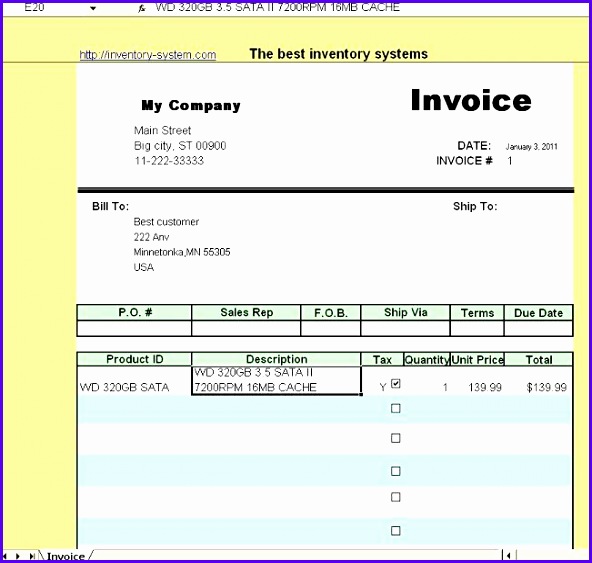 Excel Invoice Template With Database Free Excel Invoice Template microsoft excel invoice template free 592563