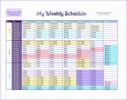 7 Week Planner Template Excel