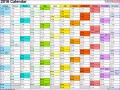 6  Annual Calendar Template Excel