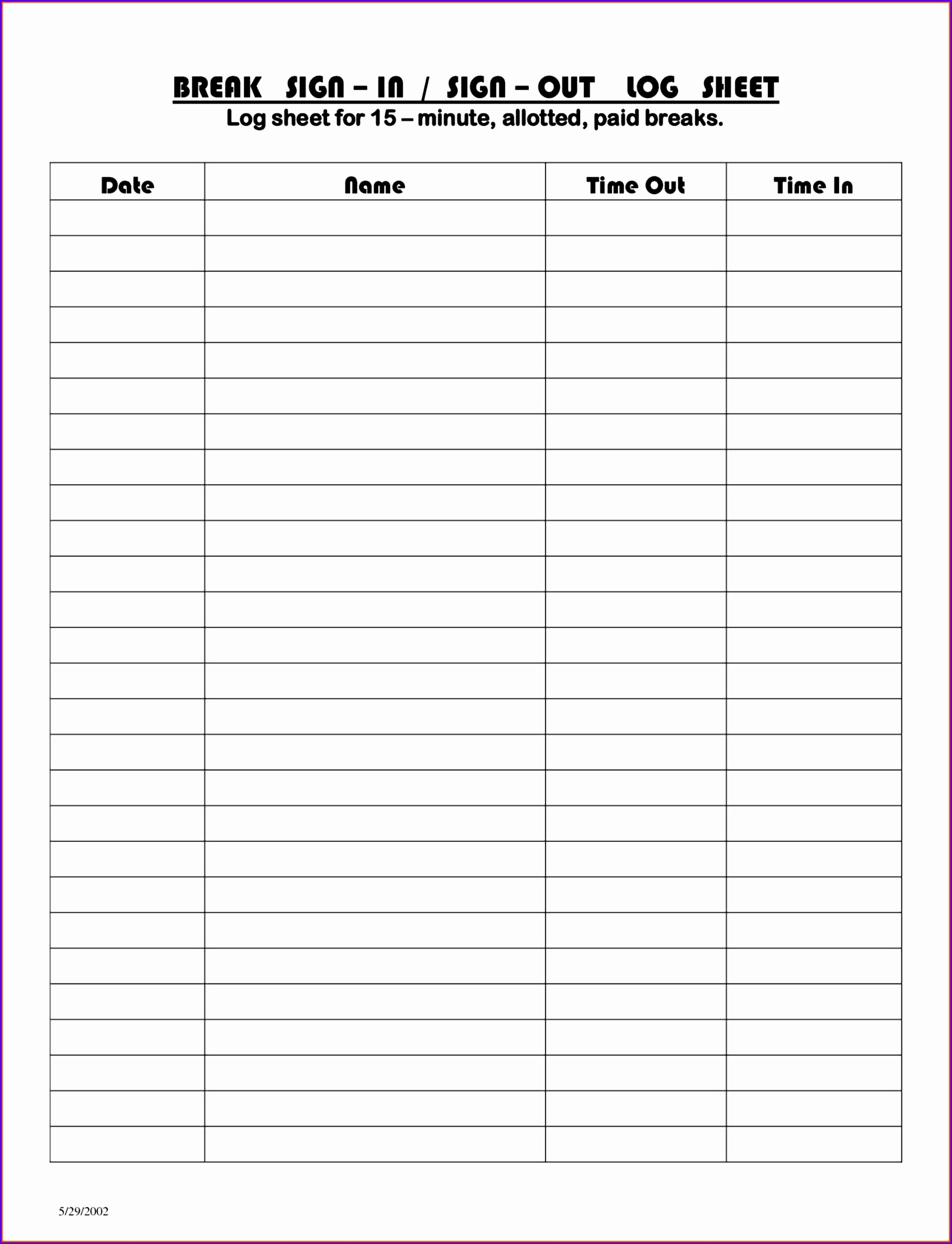 Out Sheet Template Excel sign in sheet template abbsukshareco and out asset tracking Sign Out Sheet